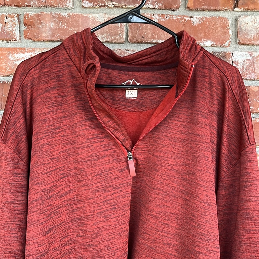 Blue mountain Red pull over shirt size 3XL - Picture 2 of 6
